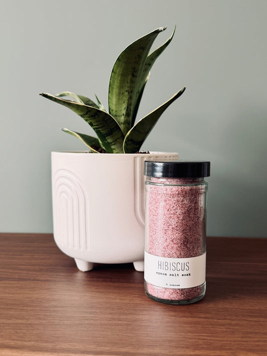 Hibiscus Salt Soak - 4 Ounces